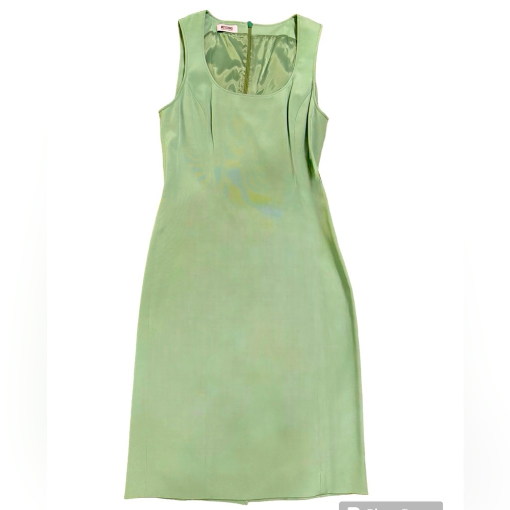 Moschino Cheap and Chic mint green fitted sheath dress